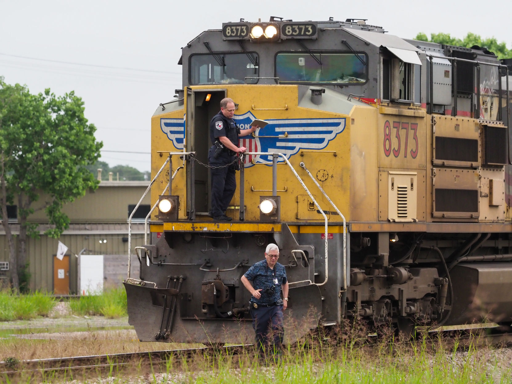 Freight train in Denton